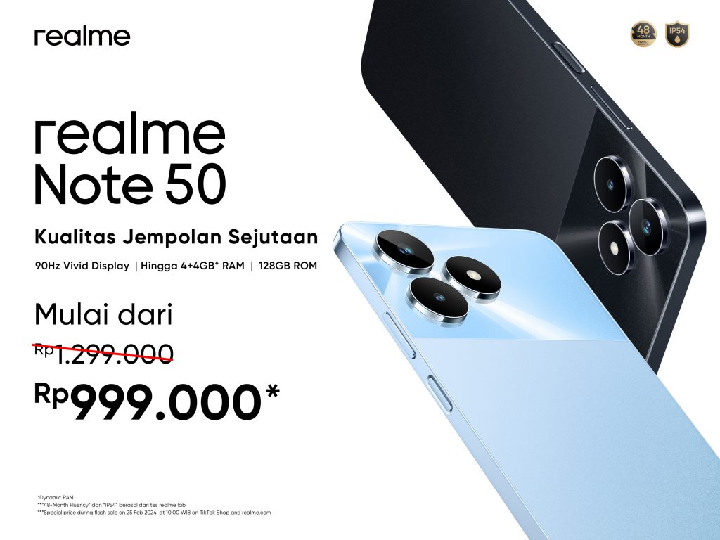 Realme Note 50 Resmi Meluncur Di Indonesia Dengan Harga Mulai Dari