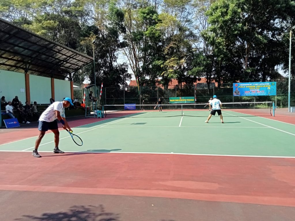 Meriahkan HUT TNI Yang Ke-77, Kodim 0603/Lebak Gelar Turnamen Tenis ...