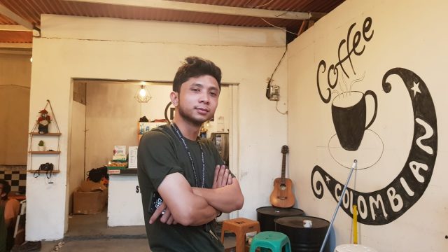 Ade Idzhar (23), selaku pemilik kafe DS.