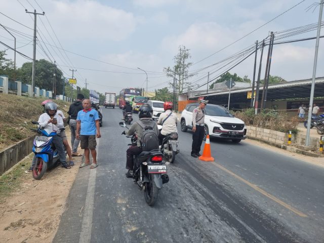 Lokasi kecelakaan di Jalan Serang - Pandeglang, Kota Serang.