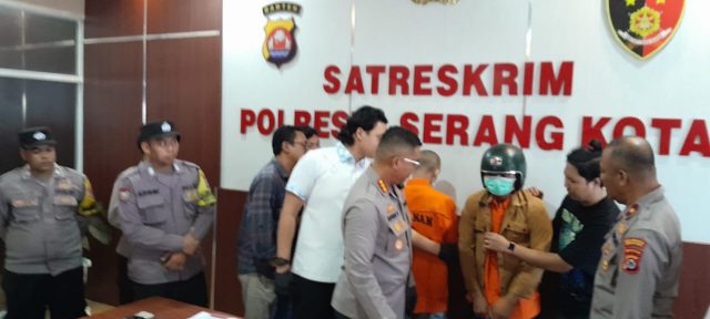 Tiga pelaku penganiayaan di Serdang, Kabupaten Serang.